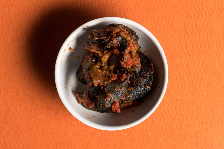 Nigerian snails in a bowl